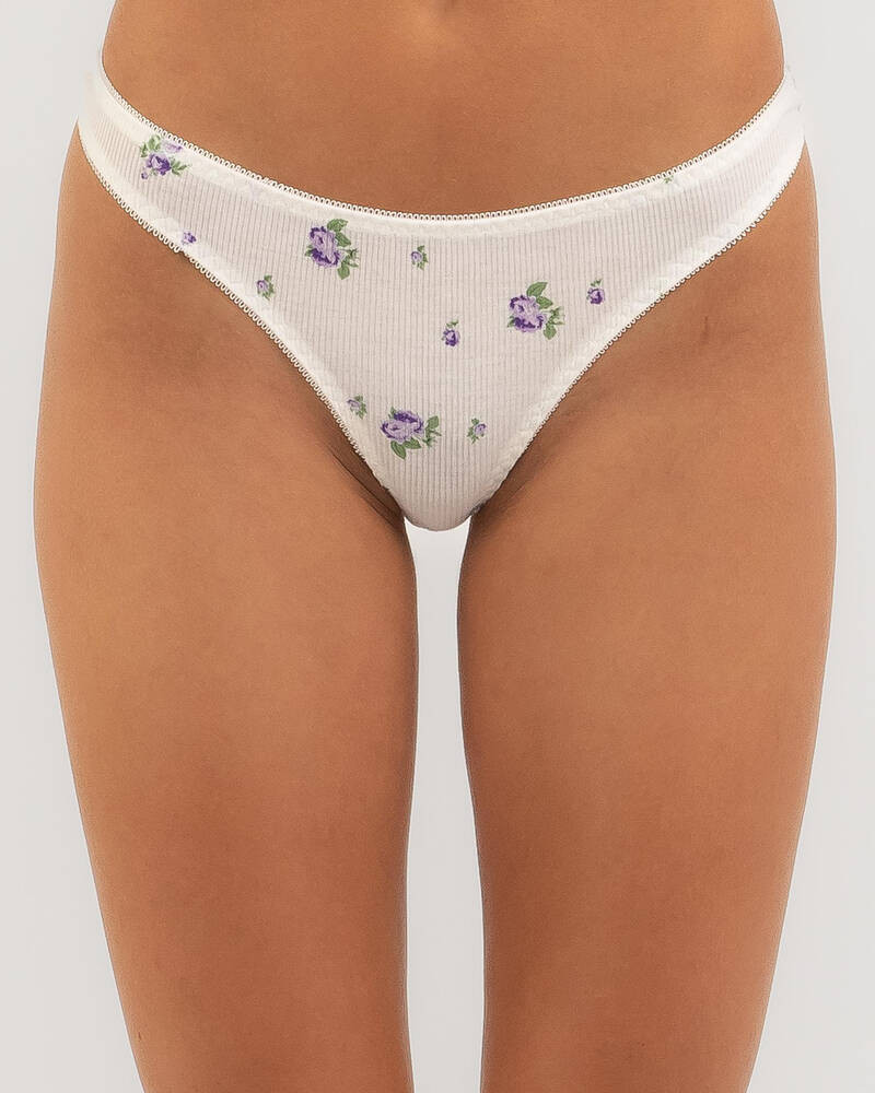 Fleur Floral Printed Thong | City Beach