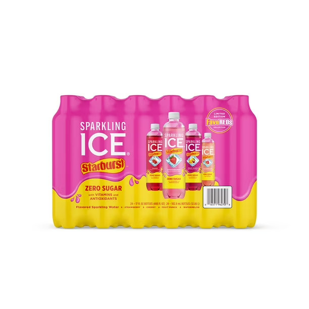 Sparkling Ice Starburst Sparkling Water Variety Pack 17 fl. oz., 24 pk. | Sam's Club