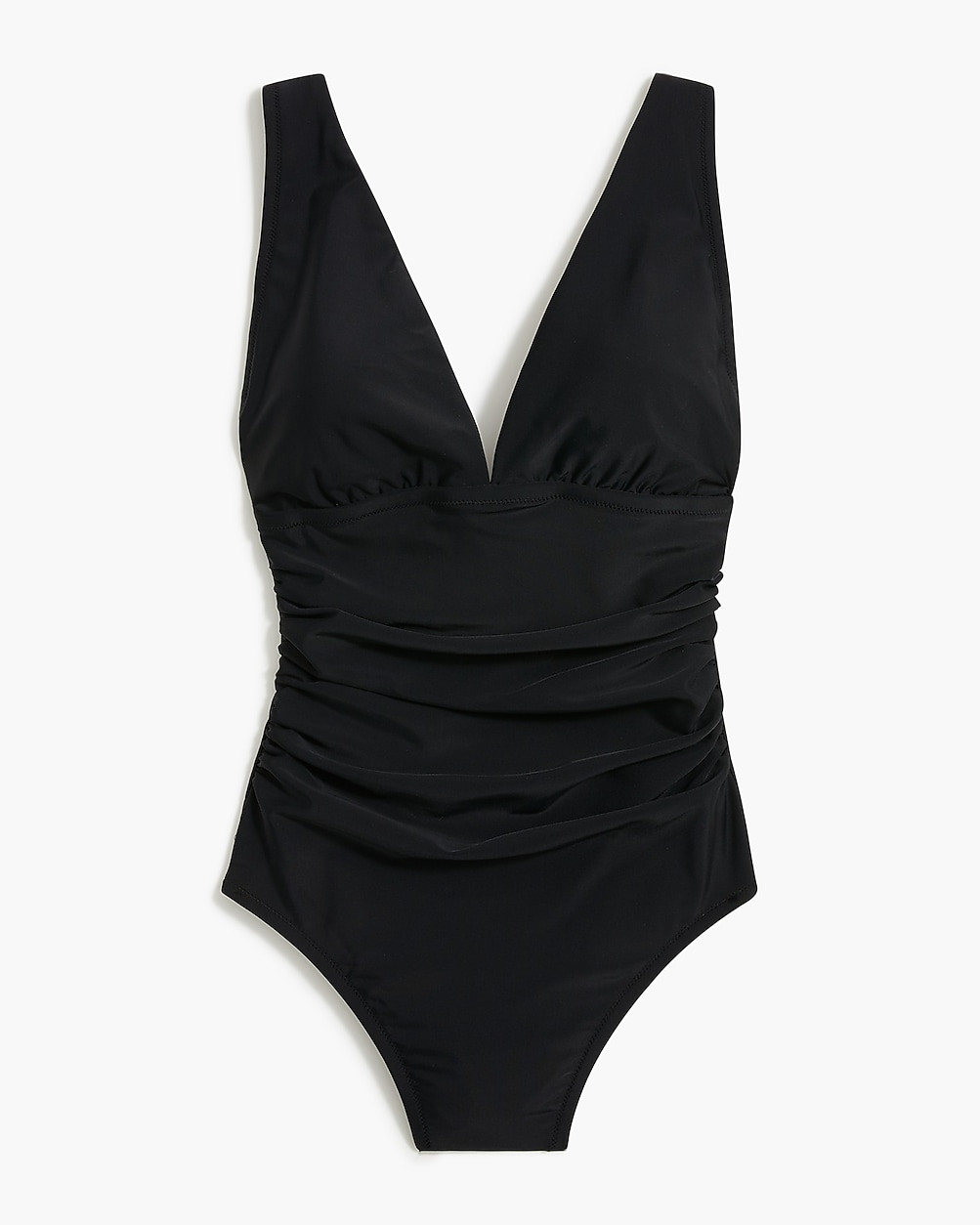 Ruched plunge one-piece swimsuit | J.Crew Factory
