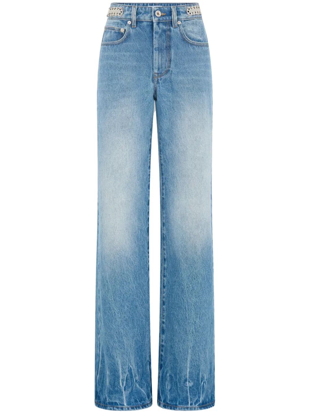 Rabanne 1969 Cotton straight-leg Jeans  - Farfetch | Farfetch Global