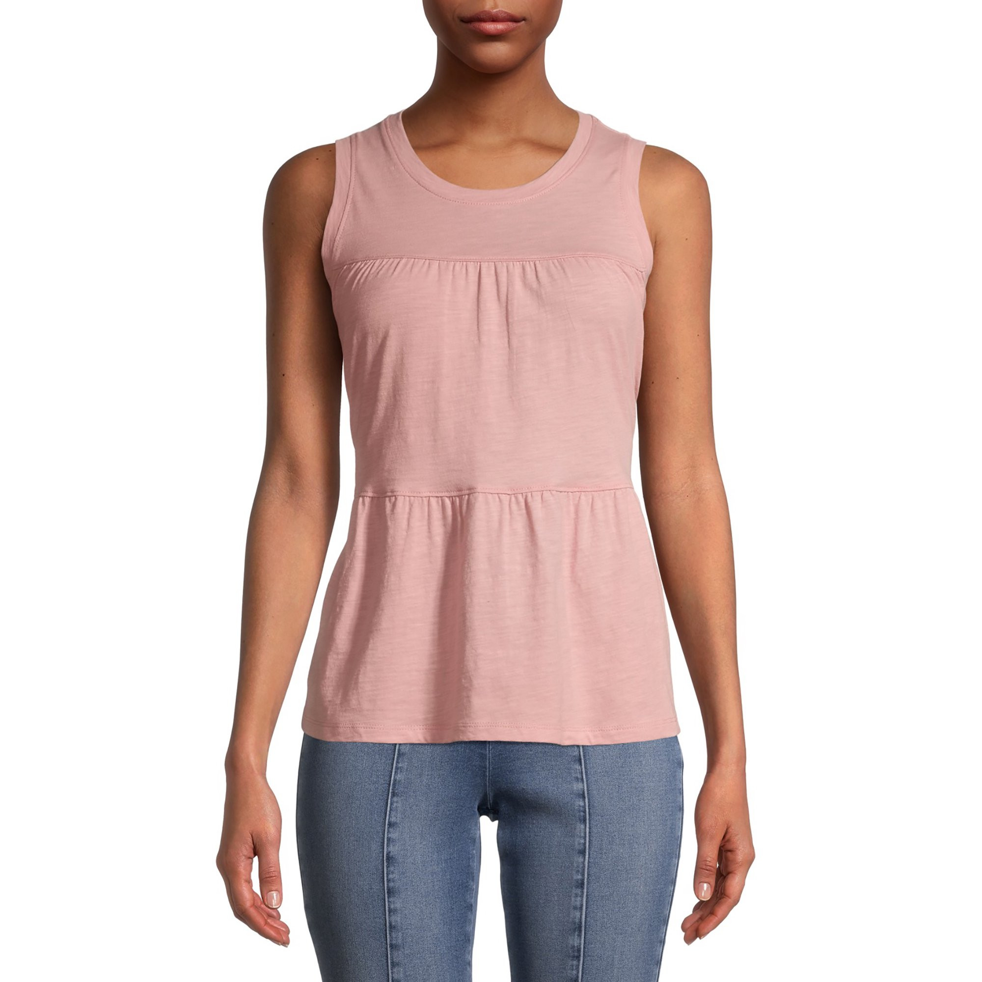 Time and Tru Women's Tiered Tank | Walmart (US)