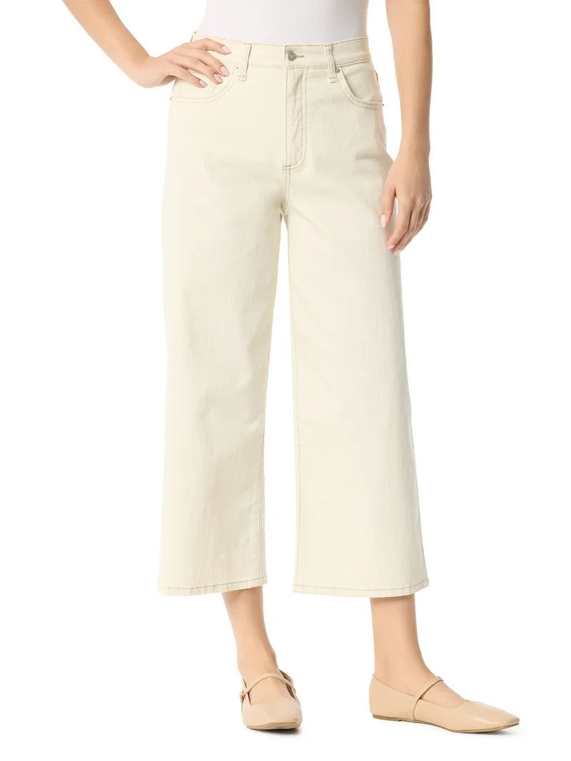 Jessica Simpson Women's and Women's Plus Wide Leg Crop Jeans, Sizes 2-26W | Walmart (US)