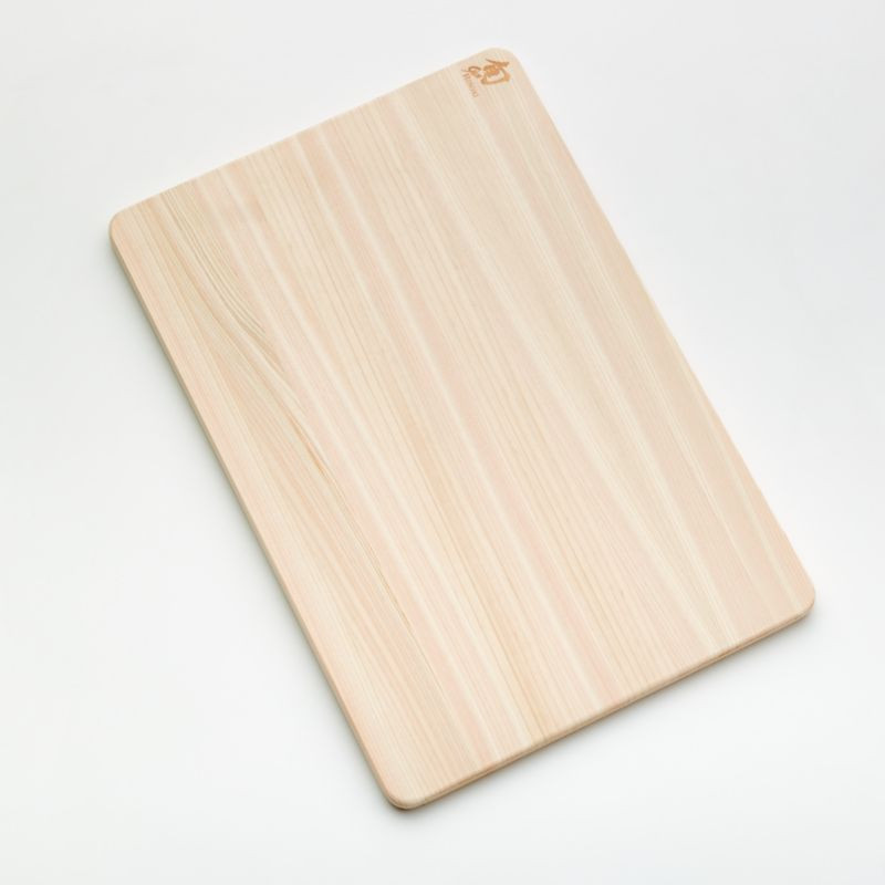 Shun Hinoki Cutting Board Medium + Reviews | Crate and Barrel | Crate & Barrel