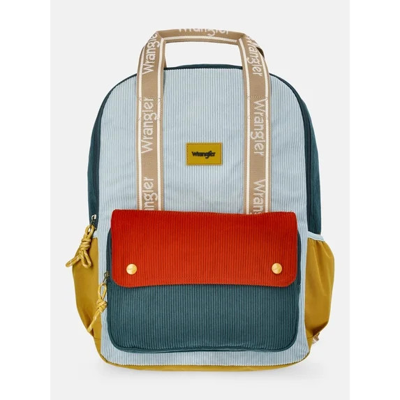 Wrangler Unisex 17" Golden Color Block Backpack, Gold | Walmart (US)