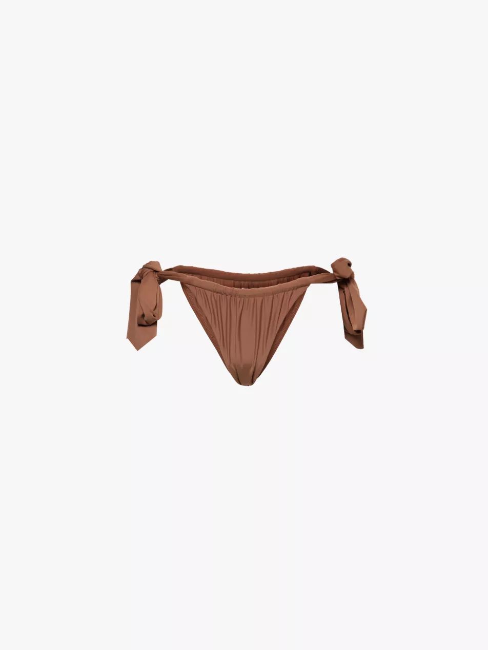 Costa stretch-recycled polyamide bikini bottoms | Selfridges