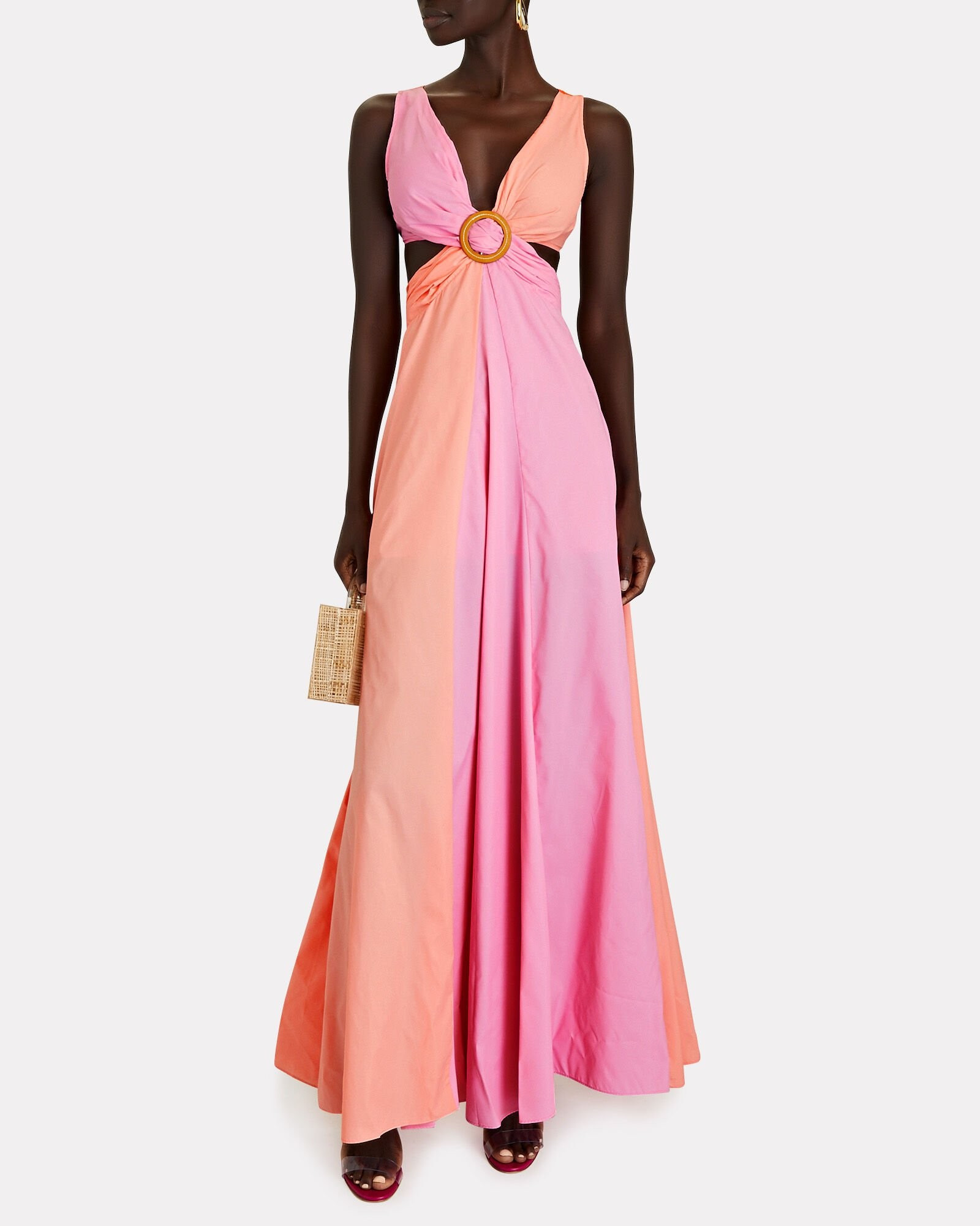 Passage Colorblock Cut-Out Maxi Dress | INTERMIX