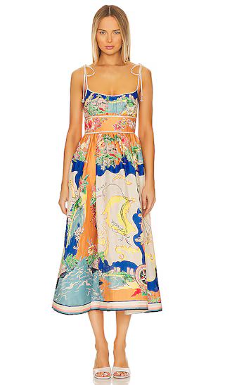 Alight Picnic Midi Dress in Nautical Map | Revolve Clothing (Global)