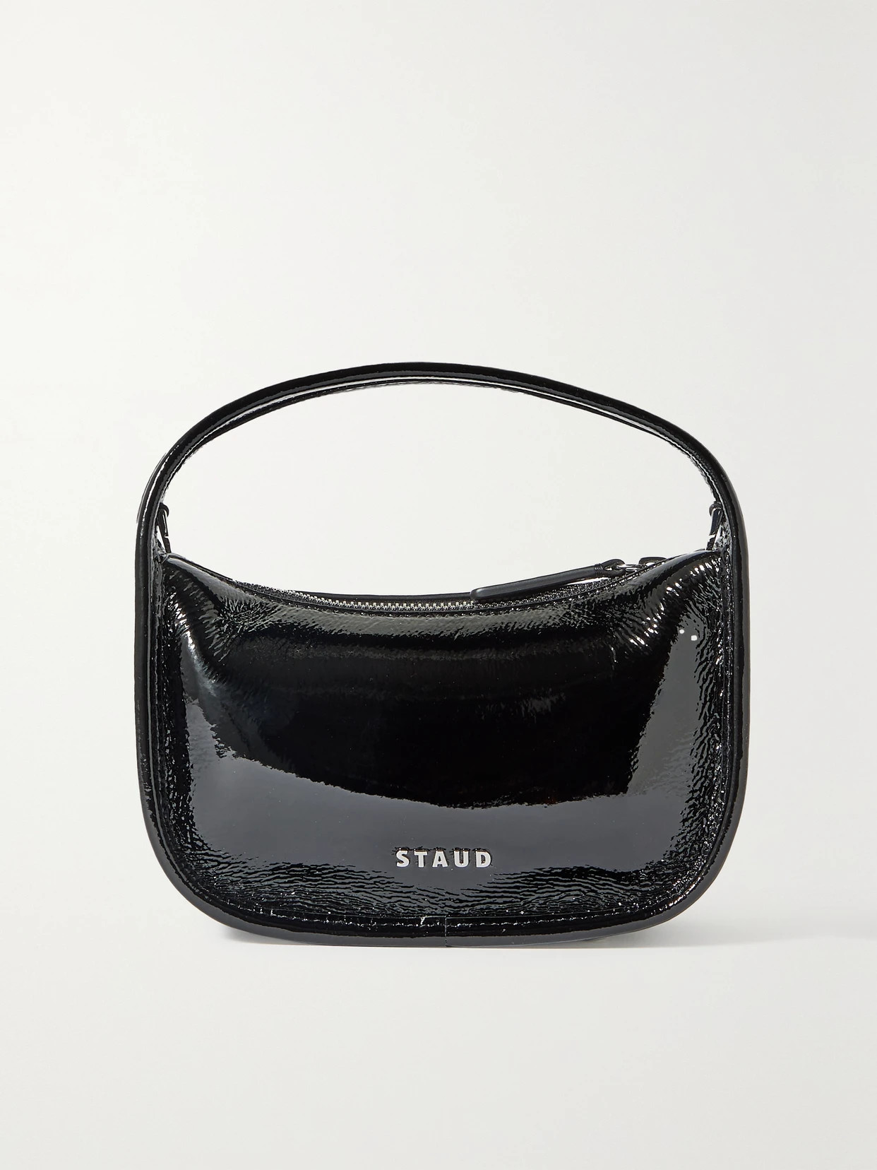 STAUD - Venice Patent-leather Tote - Black | NET-A-PORTER (US)