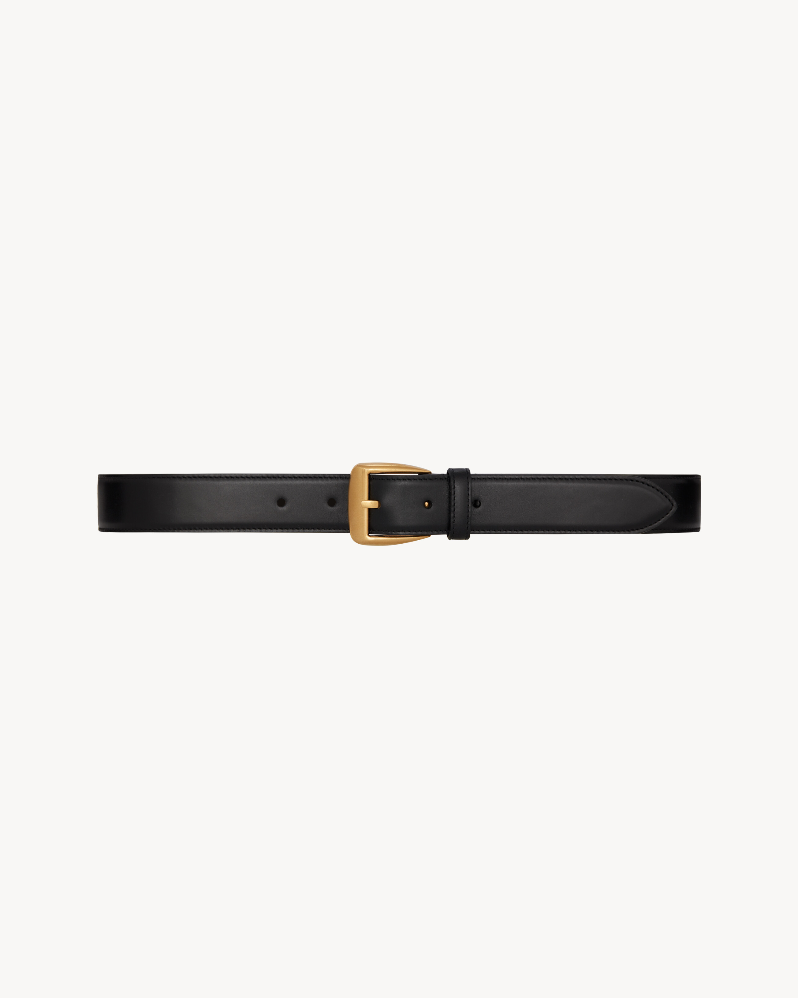 trapezoid belt in leather | Saint Laurent | YSL US | Saint Laurent Inc. (Global)