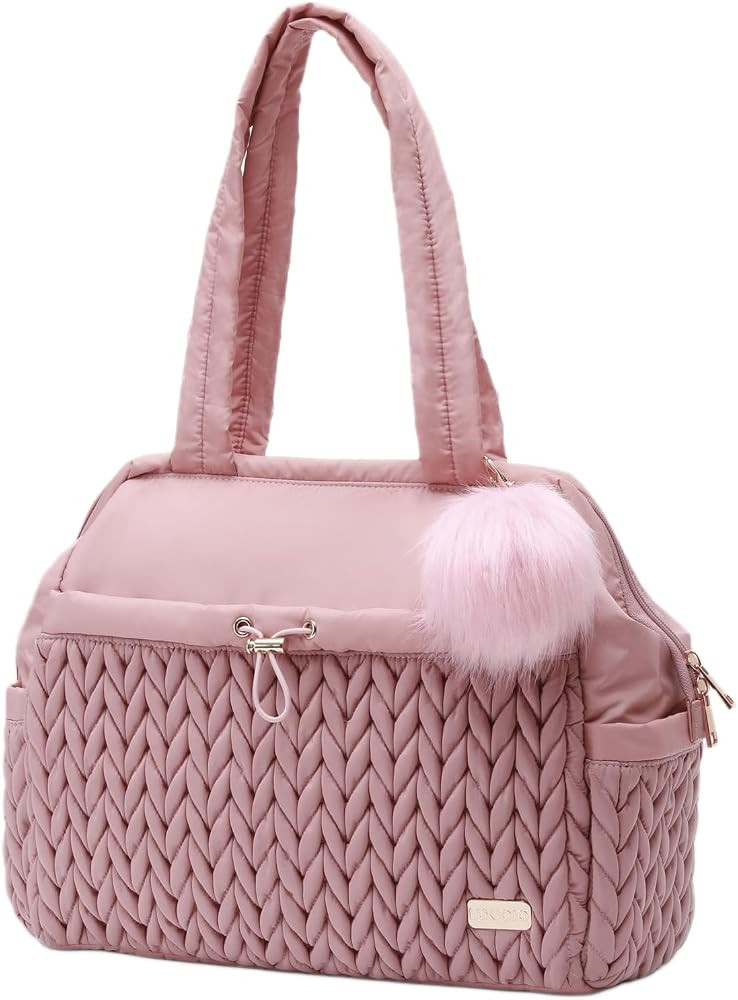 Asha Diaper Bag Tote For Daily Use, Travel Shoulder Diaper Bag With Long Strap And Stroller Clips... | Amazon (US)