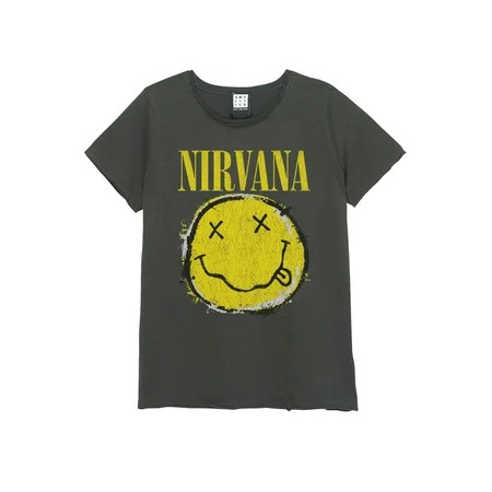 Nirvana Worn Out Smiley T Shirt | Walmart (US)