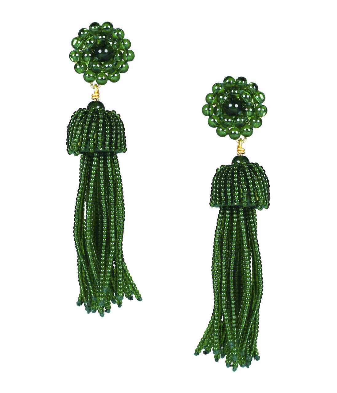 Tassel Earrings - Emerald | Lisi Lerch Inc