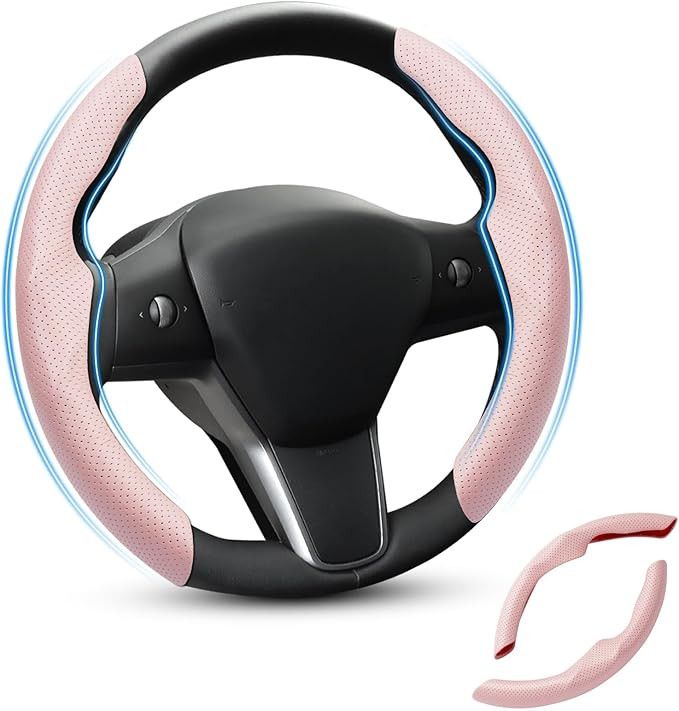 Shademax Custom-Fit for Tesla Steering Wheel Cover, Tesla Model Y / 3 2017-2025 (Fit Model Y Juni... | Amazon (US)