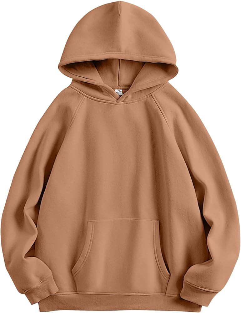 ANRABESS Women Hoodies Fleece Oversized Sweatshirt Casual Basic Long Sleeve Athletic Workout Pull... | Amazon (US)