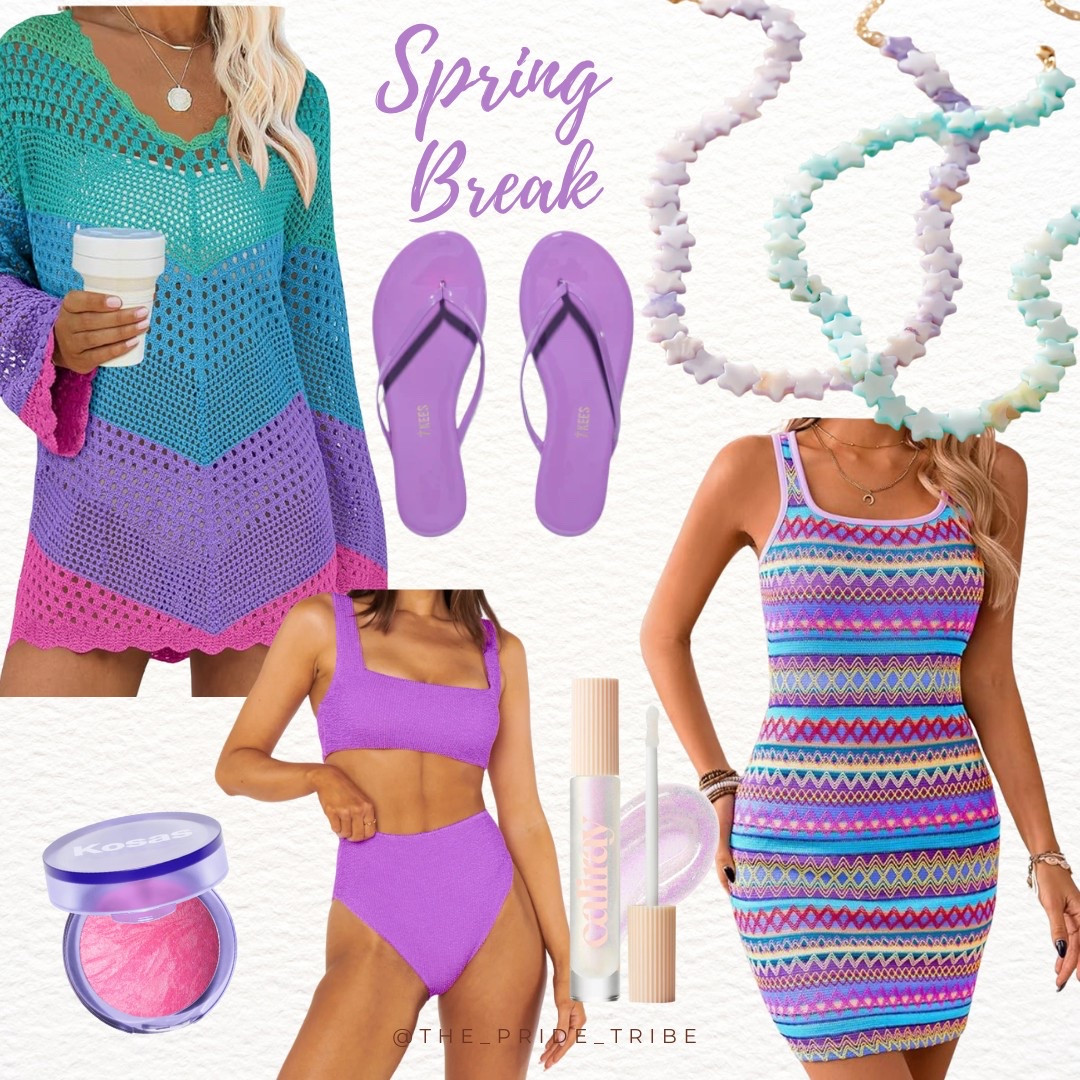 Spring Break Resort Wear. Mostly Budget Friendly Finds 💜🌴

Beach coverup. Swimsuits for women. Purple sandals. Vacation essentials  

#LTKSwim #LTKSpringSale #LTKTravel