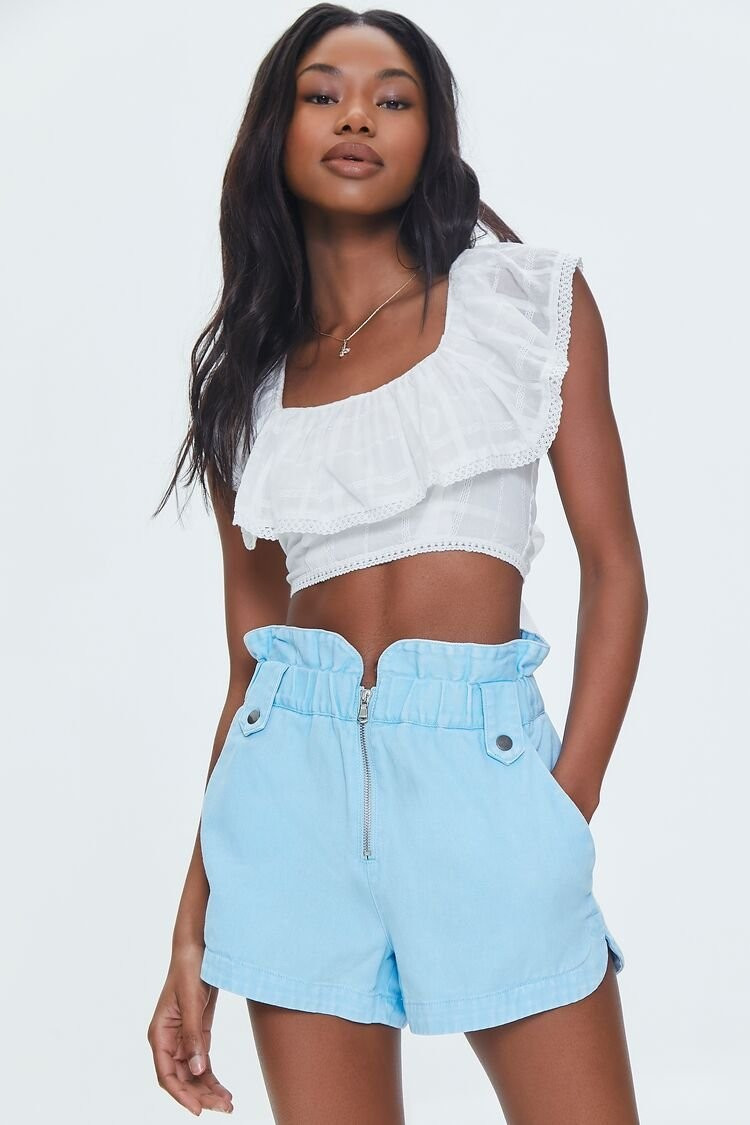 Twill Paperbag Shorts | Forever 21 | Forever 21 (US)