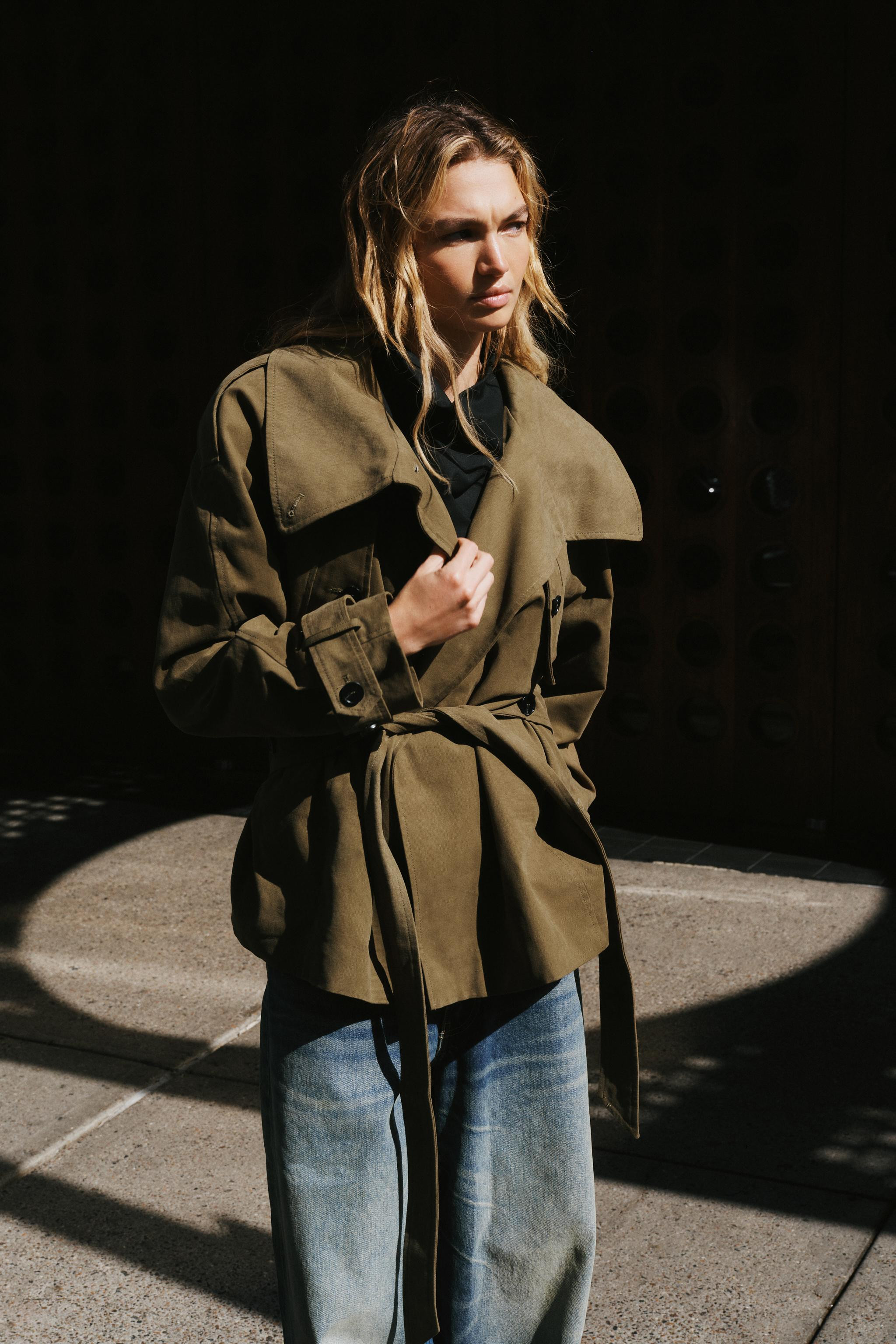BELTED COTTON TRENCH COAT | Zara US