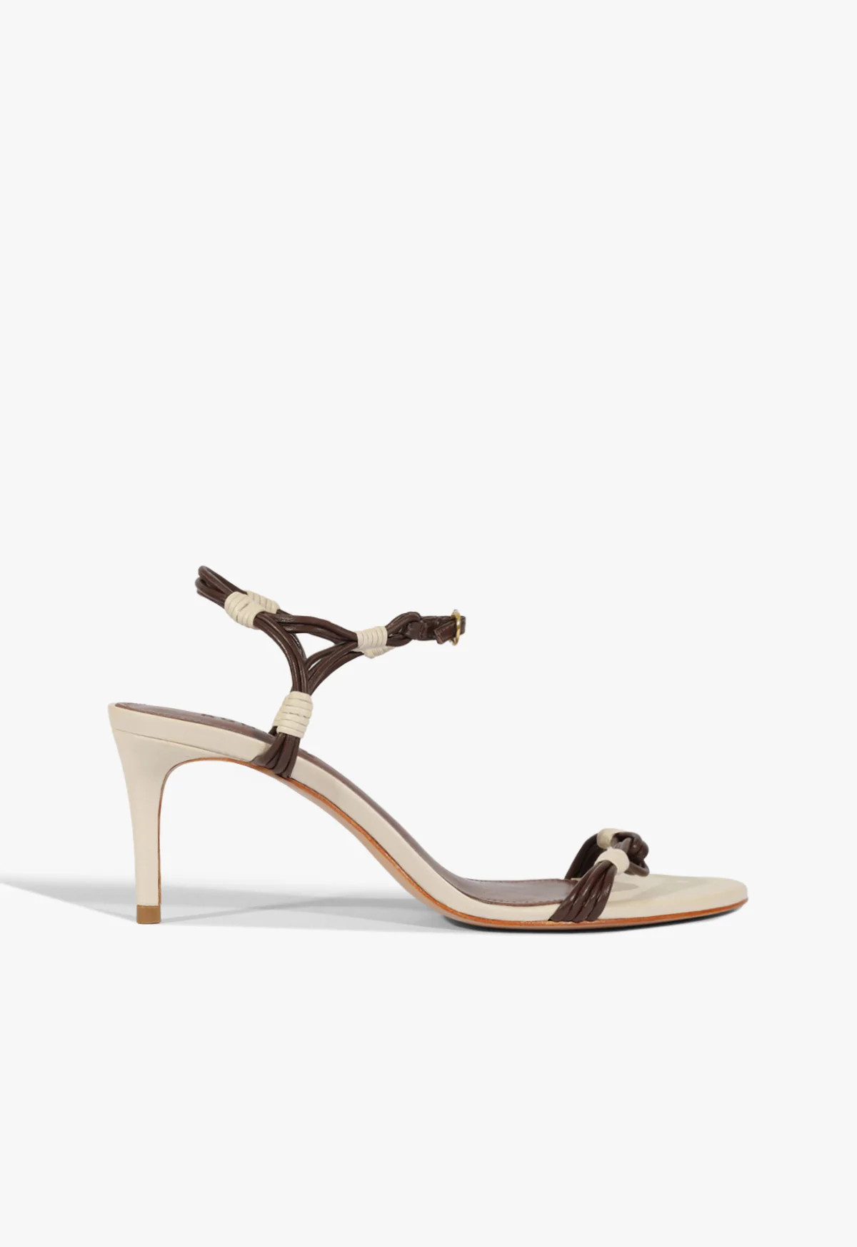Nara White Mid Stiletto Heel Sandal | Schutz (US)