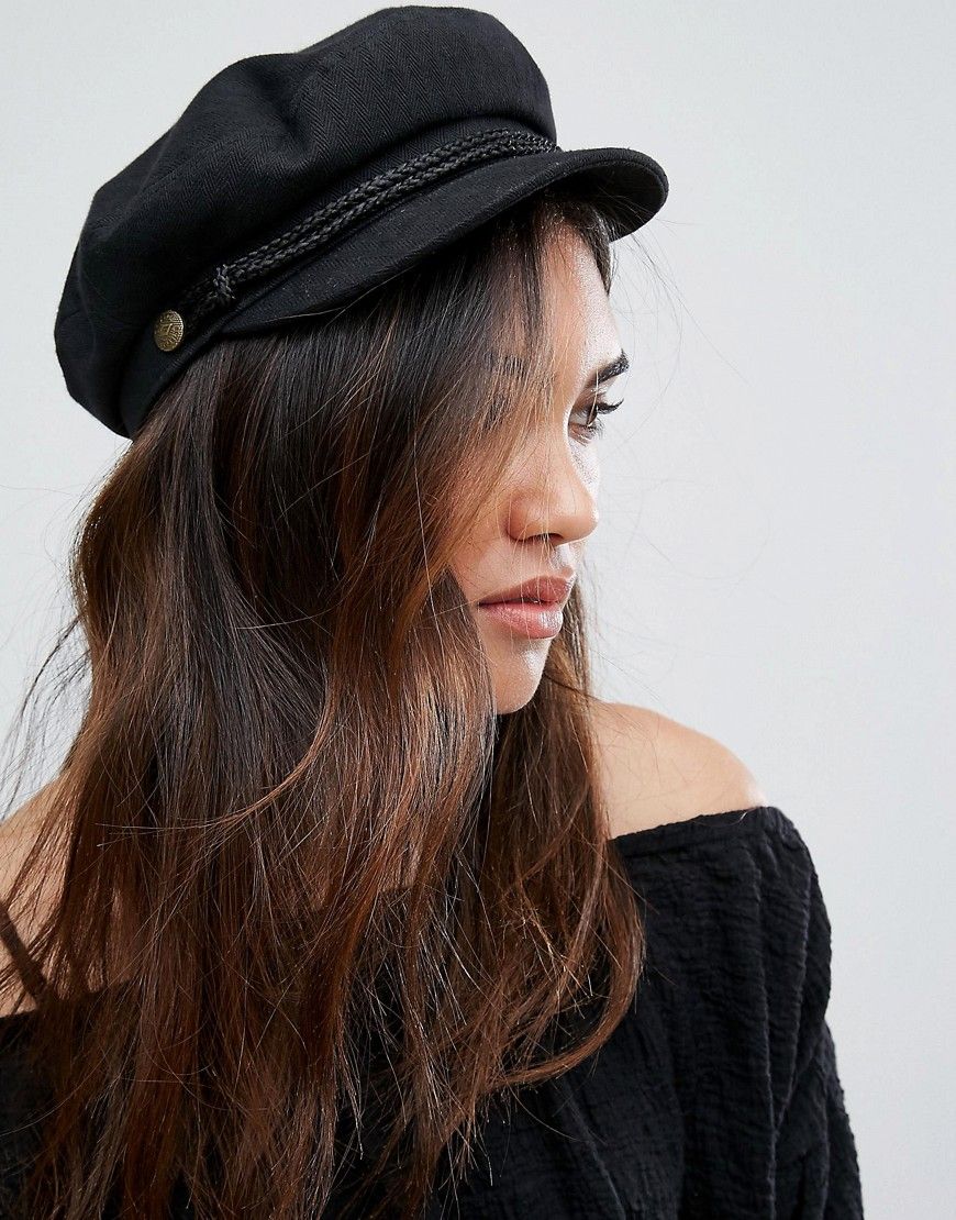 Brixton Baker Boy Hat in Black - Black | ASOS US