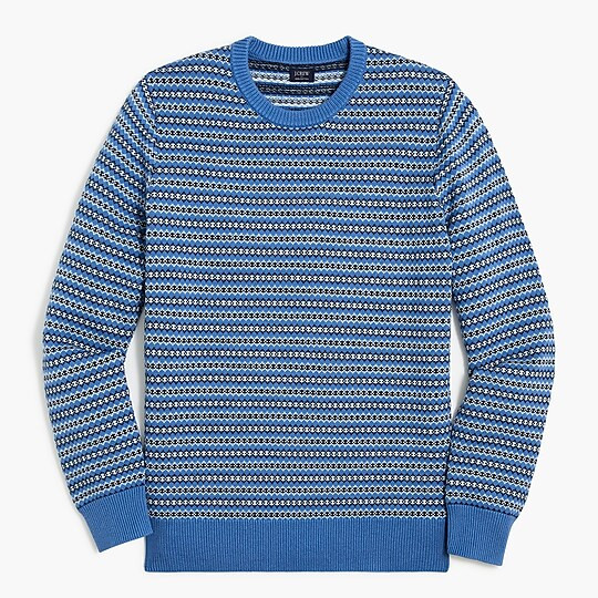 Fair Isle cotton sweater | J.Crew Factory