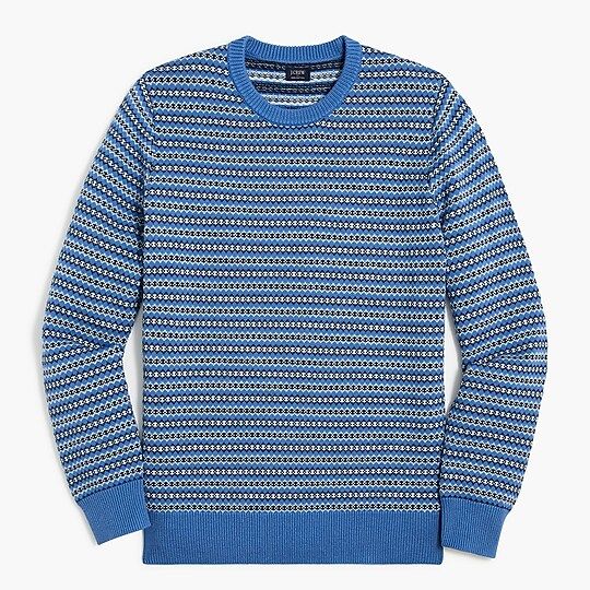 Fair Isle cotton sweater | J.Crew Factory