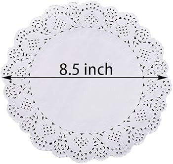CC wonderland zone 8 Inch Round Paper Doilies - White Lace Disposable Paper Doilies - for Crafts,... | Amazon (US)