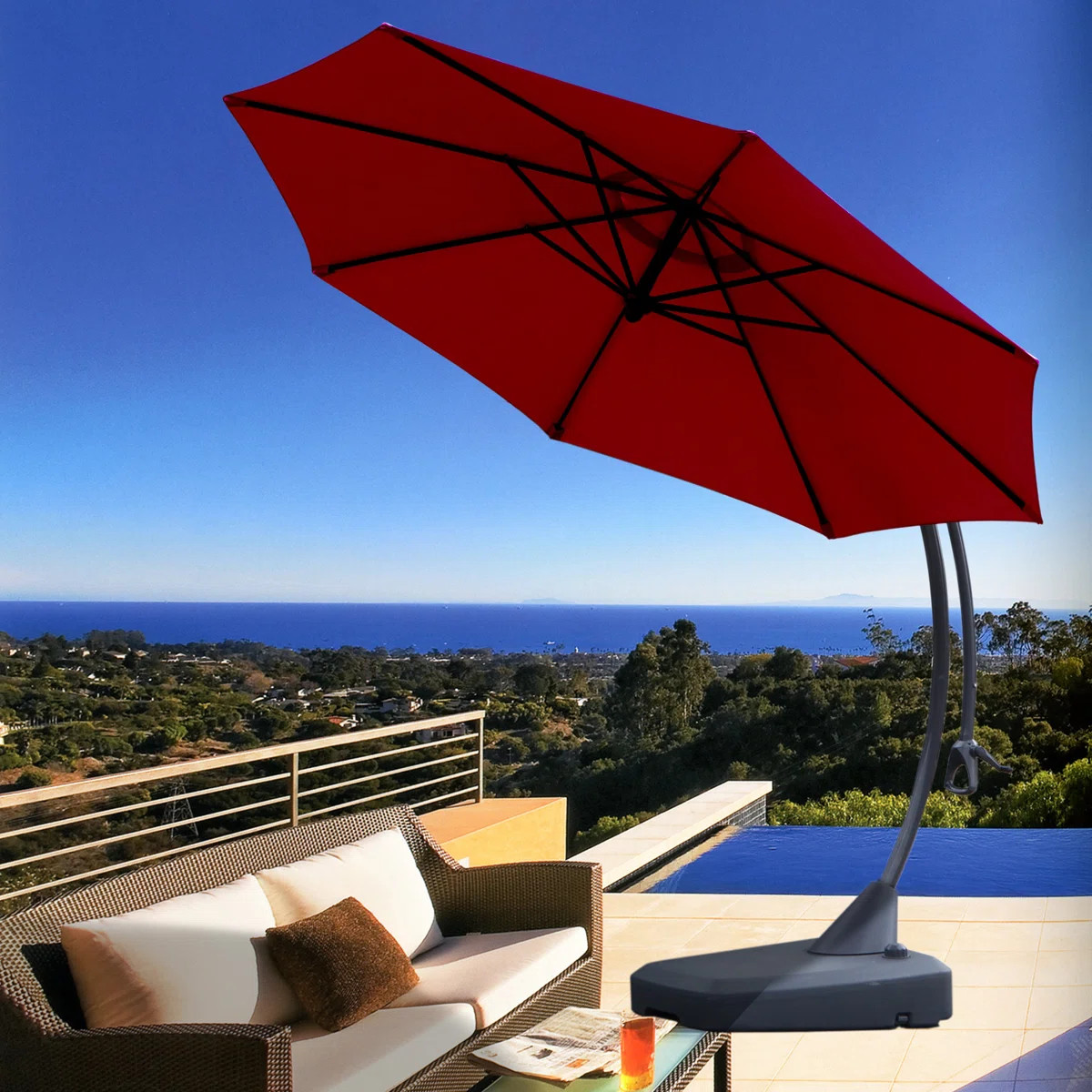 Groveman 3.5m Cantilever Parasol with Base | Wayfair UK