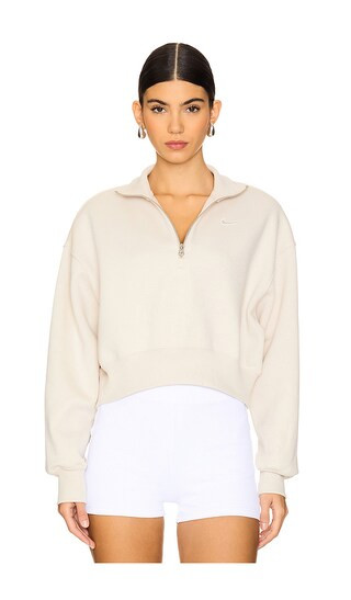 Phoenix Fleece Quarter Zip in Light Orewood Brown & Sail | Revolve Clothing (Global)