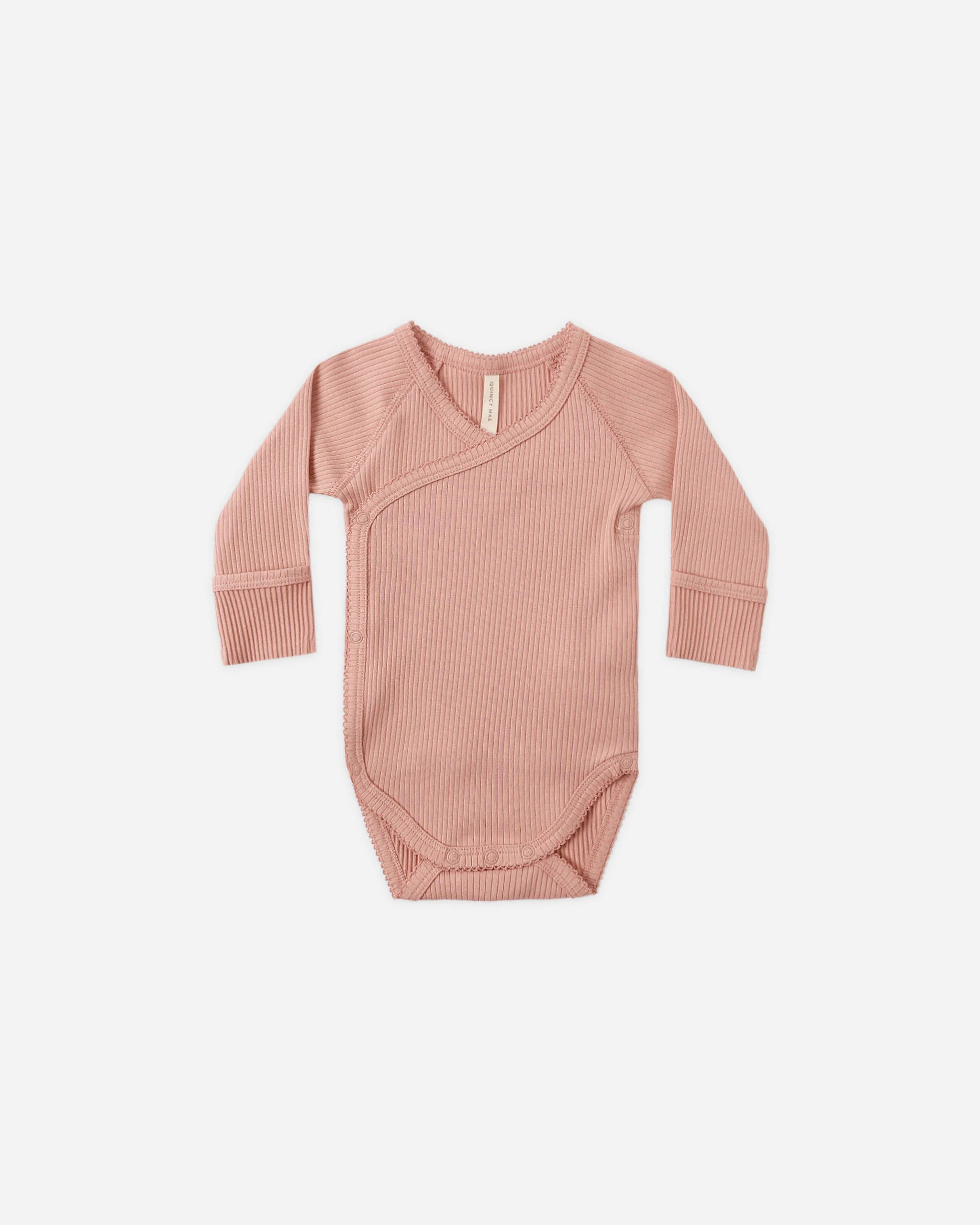 Side Snap Bodysuit Pink | Rylee + Cru