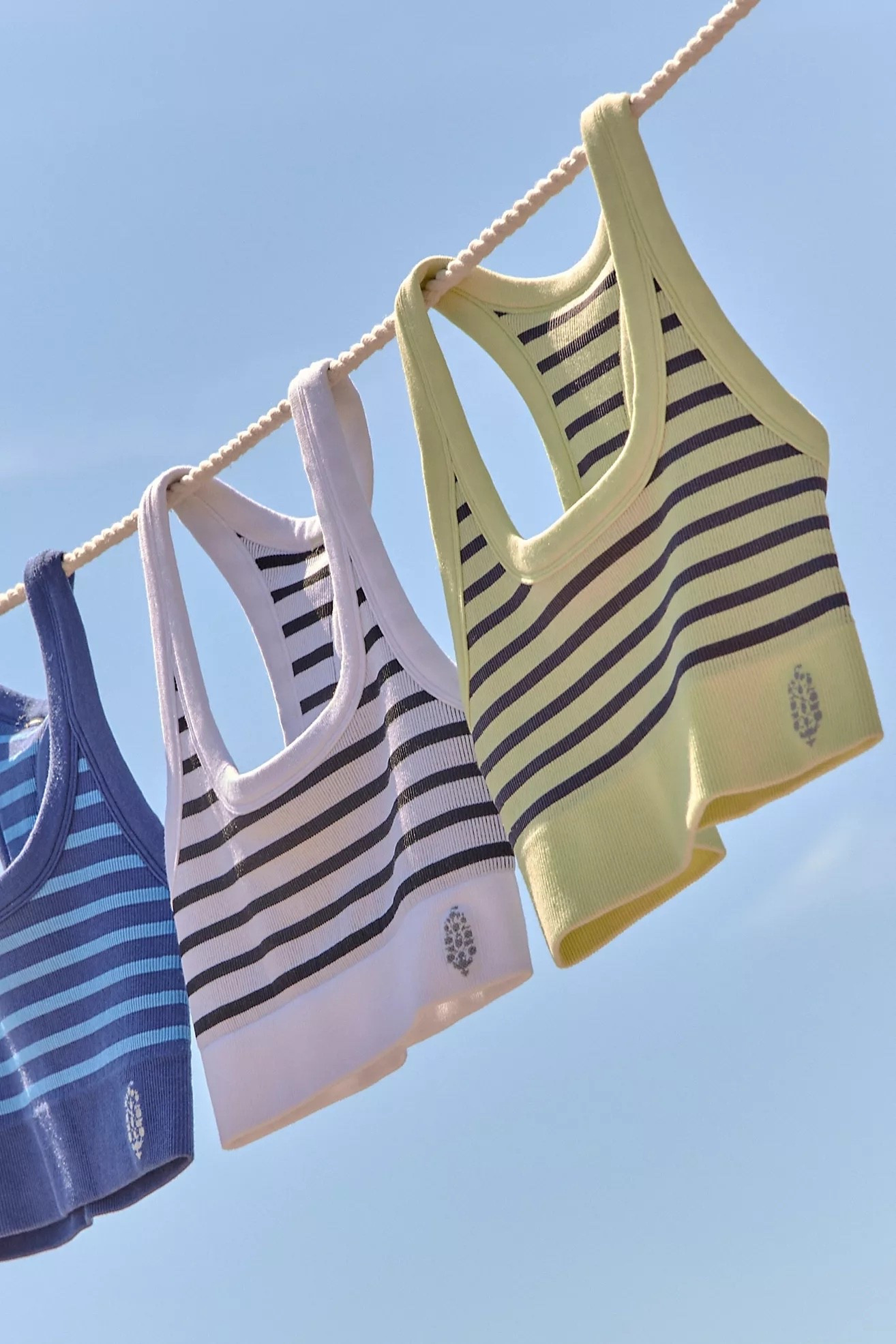 Striped crop top bramis. I love these for working out or layering . TTS.

#LTKootd #LTKActive