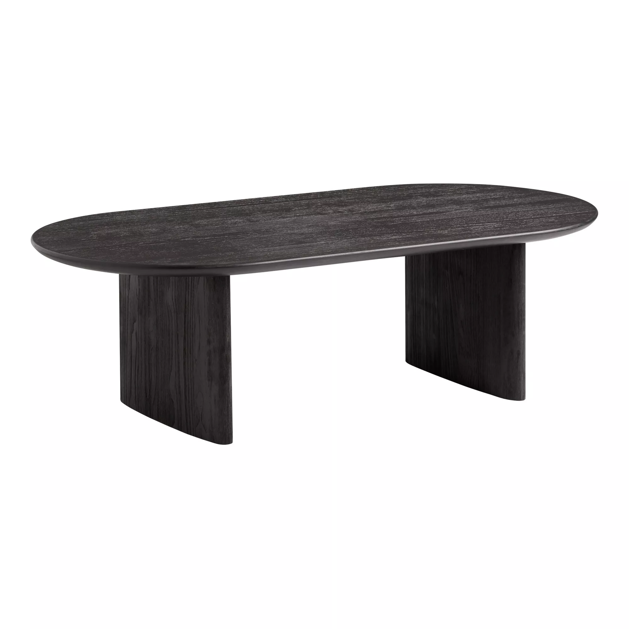 Zeke Oval Brushed Wood Coffee Table curated on LTK