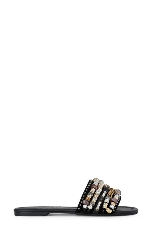 Kurt Geiger London Southbank Slide Sandal in Charcoal at Nordstrom, Size 9.5 | Nordstrom