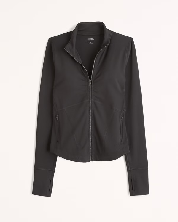 YPB sculptLUX Long-Sleeve Slim Full-Zip | Abercrombie & Fitch (US)
