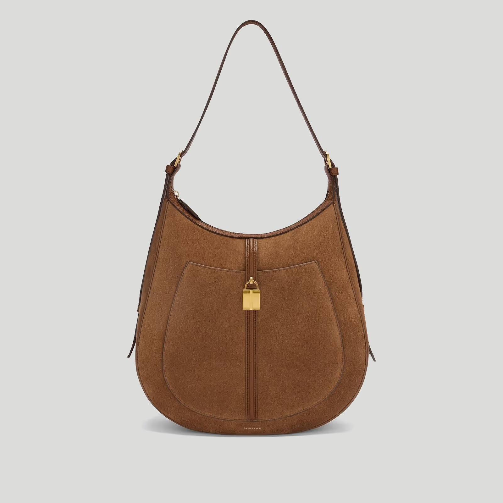 The Siena Hobo | Deep Tan Suede & Deep Tan Small Grain | DeMellier | DeMellier