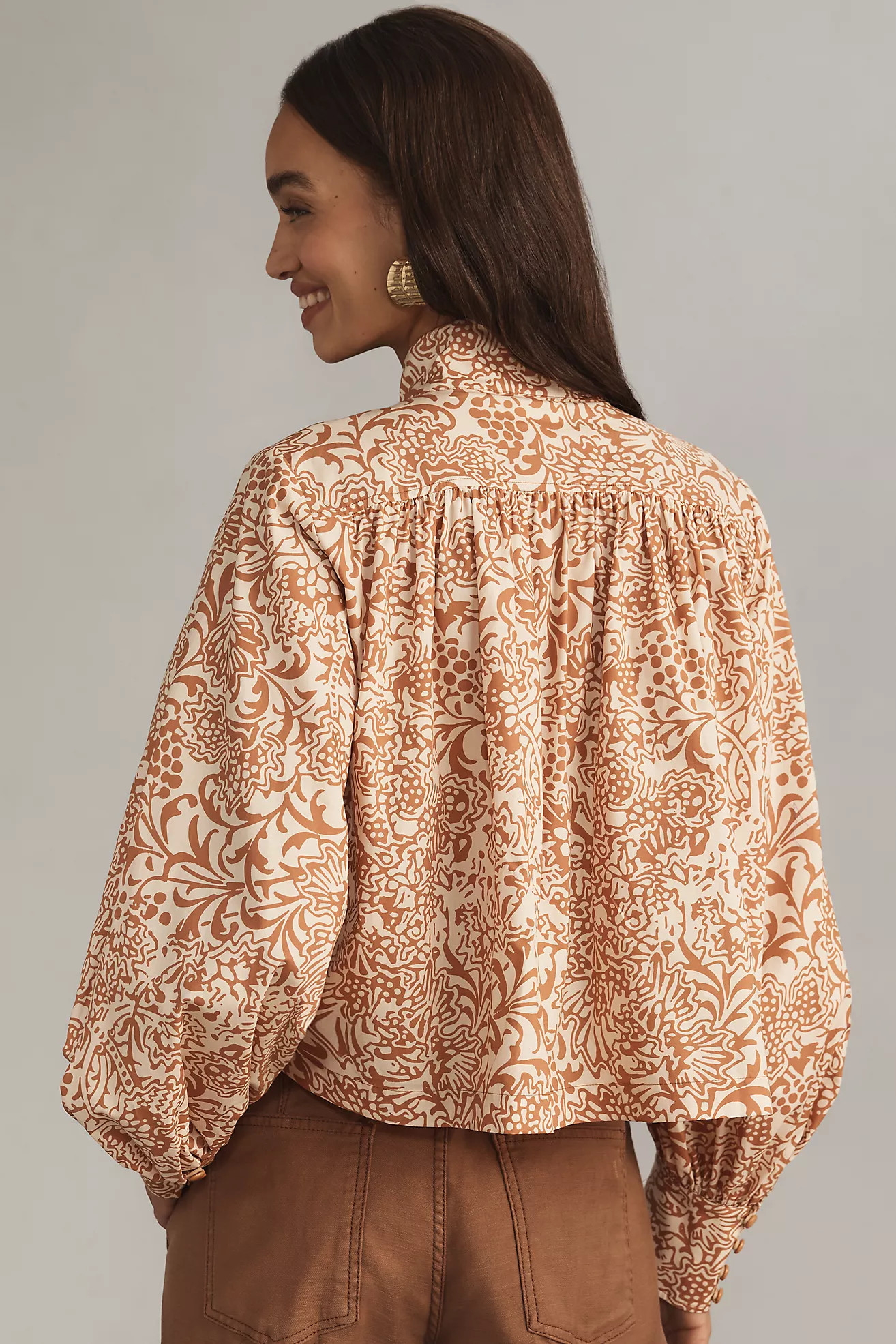 Plenty by Tracy Reese Pleated Poplin Blouse | Anthropologie (US)