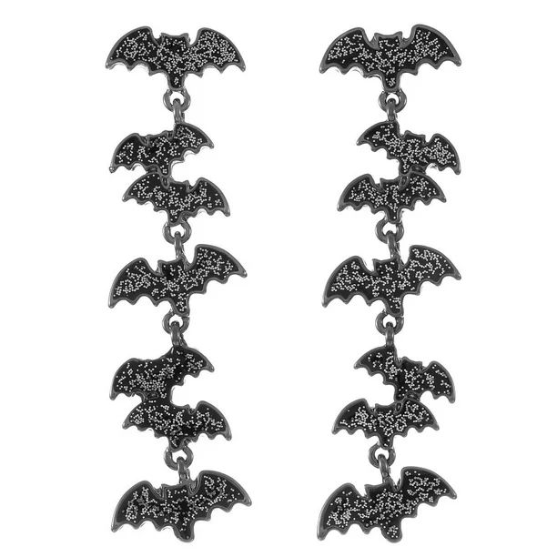 Way To Celebrate Halloween Dangling Bat Earrings - Walmart.com | Walmart (US)