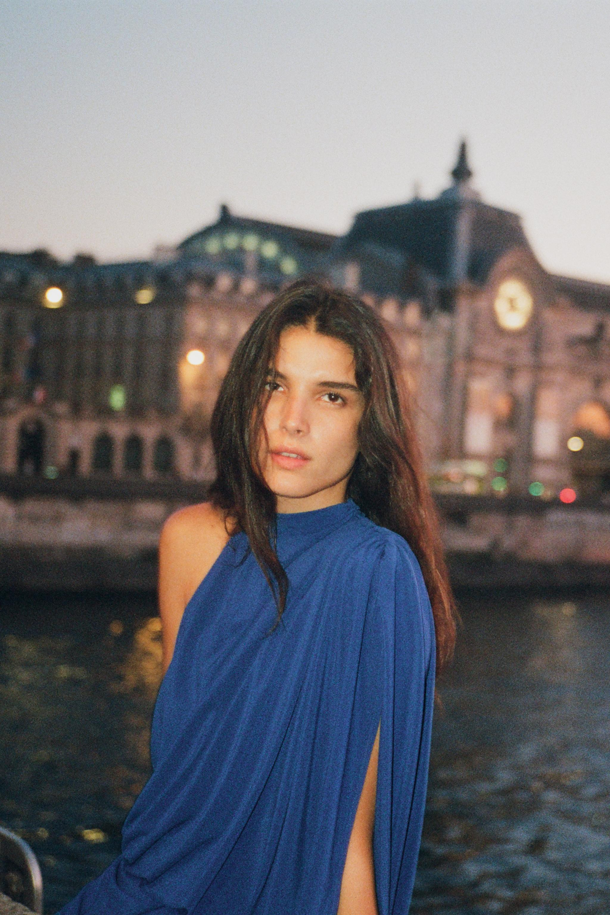 DRAPED CAPE DRESS | Zara UK