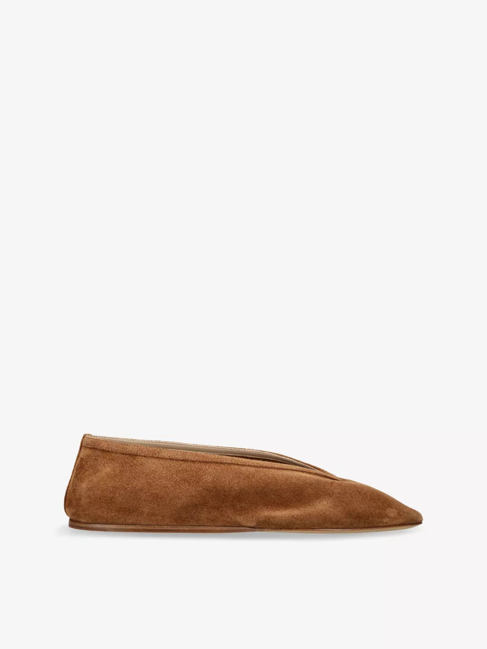 Luna Suede Ballet Flats | Selfridges