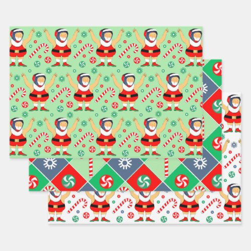 Wrestling Wrestler Christmas Gift Wrapping Paper | Zazzle | Zazzle