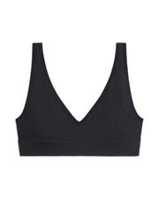 V-Neck Bra Top Pique Rib Knit | We Wore What