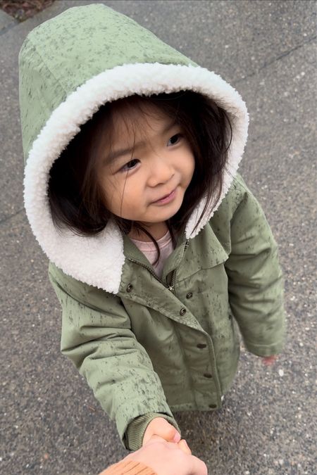 Toddler parka jacket, sherpa lined and water resistantt

#LTKkids #LTKfindsunder50
