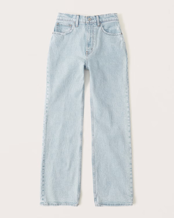 Women's Curve Love High Rise 90s Relaxed Jean | Women's Bottoms | Abercrombie.com | Abercrombie & Fitch (US)