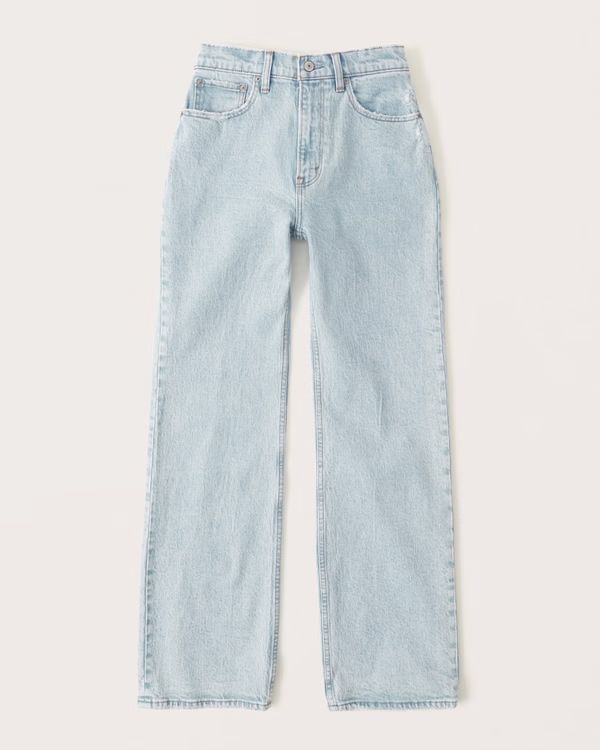 Curve Love High Rise 90s Relaxed Jeans | Abercrombie & Fitch (UK)
