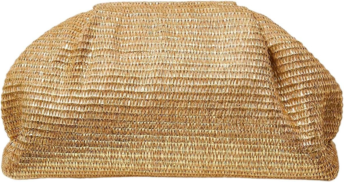 QWINEE Women's Woven Evening Bag Dumpling Clutch Purse No Strap Handbags Elegant Faux PU Leather ... | Amazon (US)