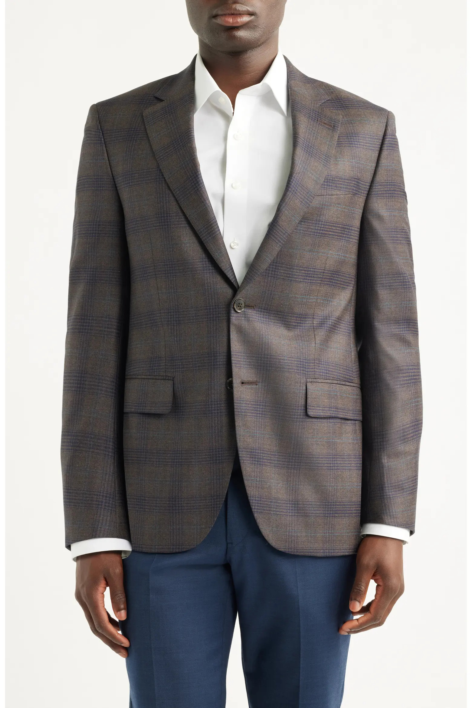 Peter Millar Flynn Classic Fit Brown Plaid Wool Sport Coat (Men) | Nordstrom | Nordstrom