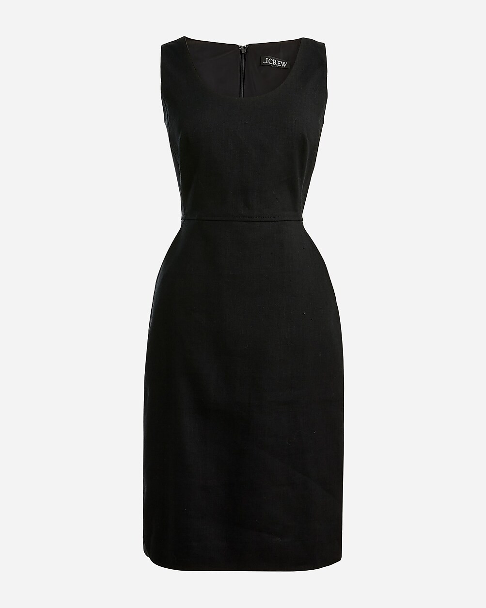 Tall scoopneck resume dress in stretch linen blend | J. Crew US