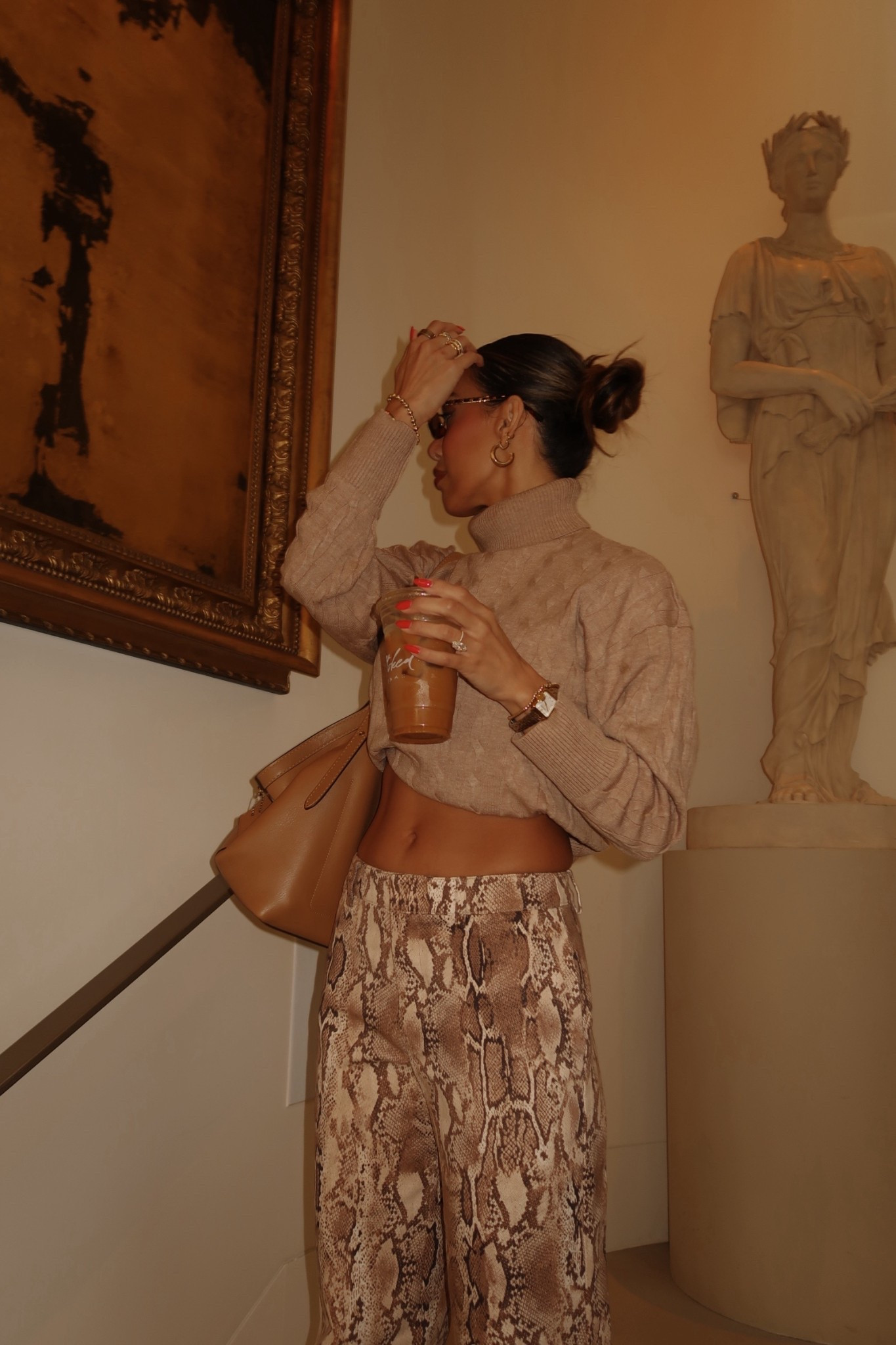 wearing size XS for both 🤎#wayf #coachtote 

#LTKootd #LTKSeasonal #LTKSaleAlert