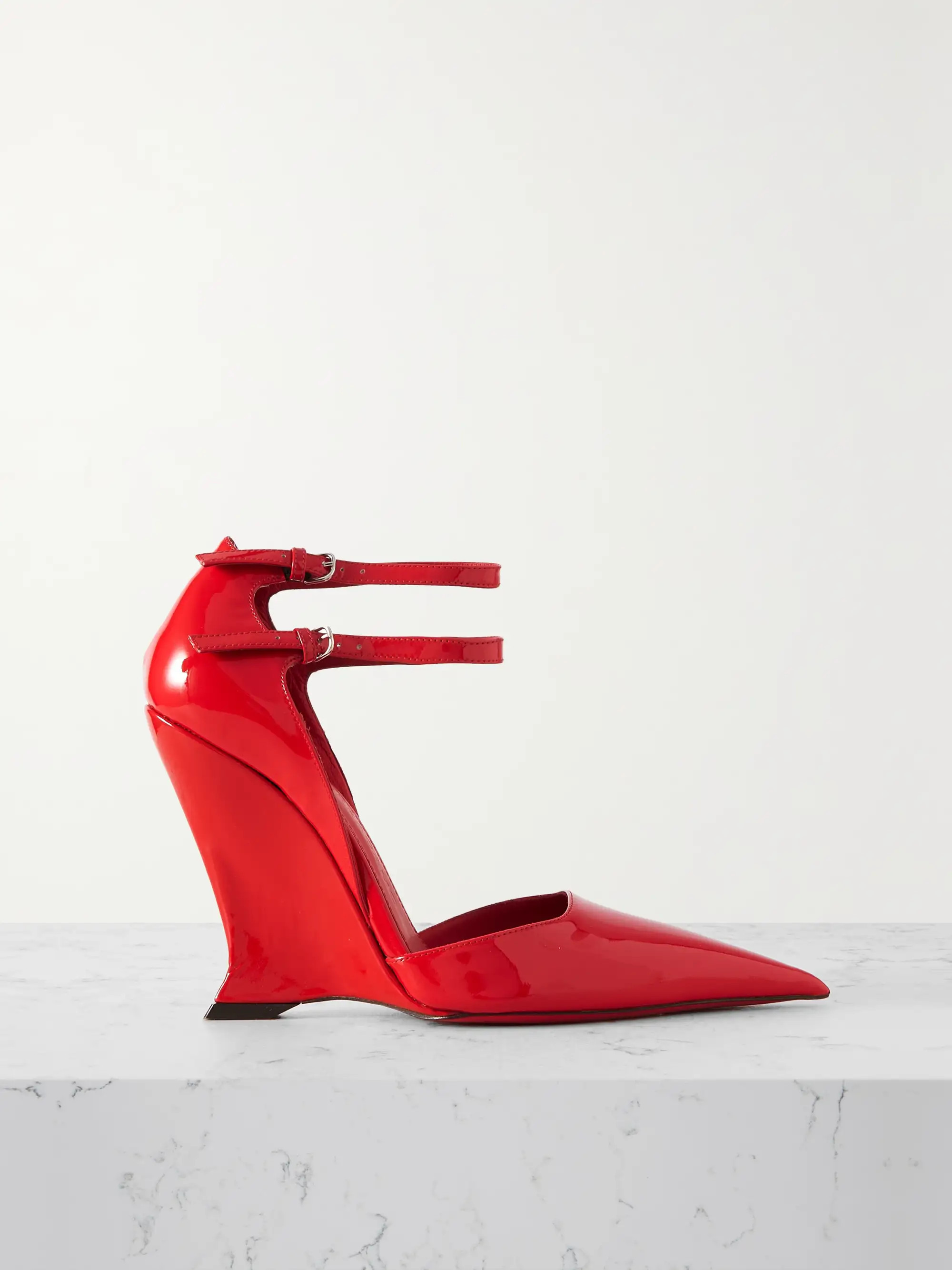 Vidya X5 patent-leather wedge pumps | NET-A-PORTER (US)