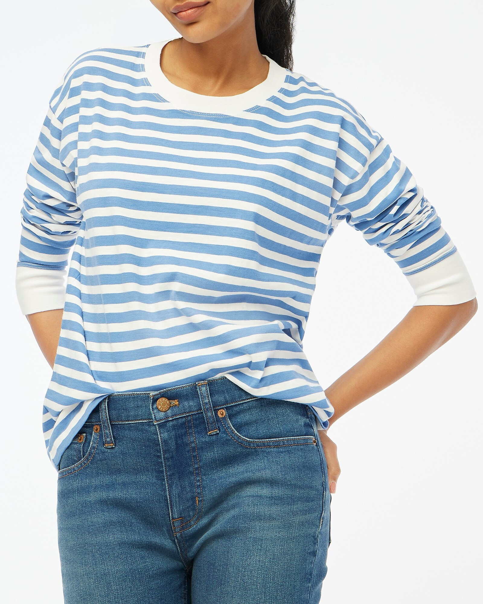 Long-sleeve striped tee | J.Crew Factory