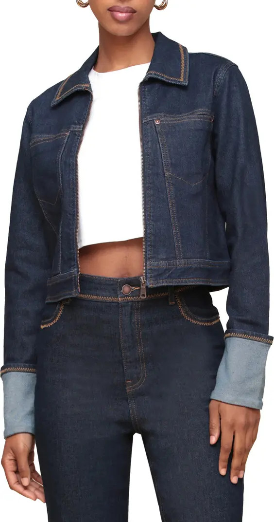 Avec Les Filles Cuffed Denim Jacket | Nordstromrack | Nordstrom Rack